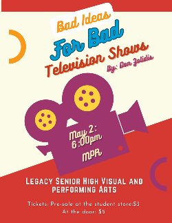 Bad Ideas for Bad Television Shows Flyer